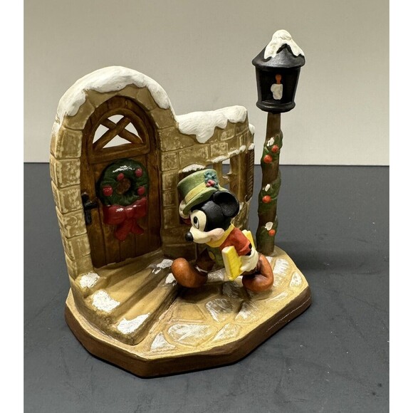 Rare Vintage Mickey Mouse Christmas Figure Made In Italy By Anri Disney Numbered - Picture 1 of 5